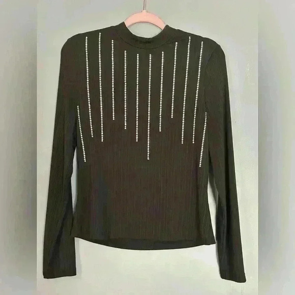 Shein Sexy Plus Rhinestone Mock Neck (413) - Picture 1 of 14